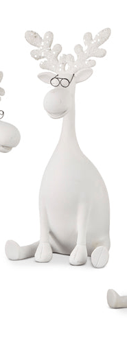 12" Moose with Glasses - RAZ Sitting 1