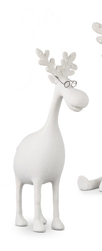 12" Moose with Glasses - RAZ Standing