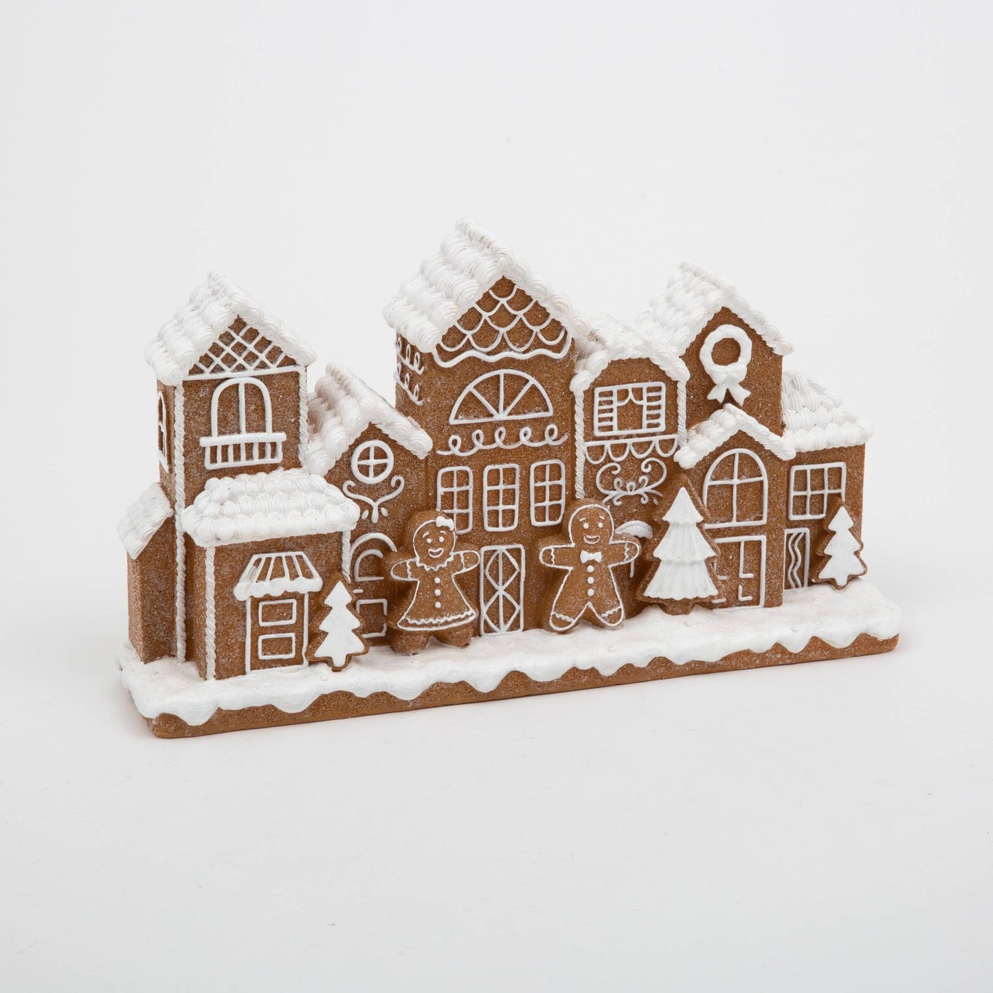 12.6" Resin Holiday Gingerbread House Christmas Collectible