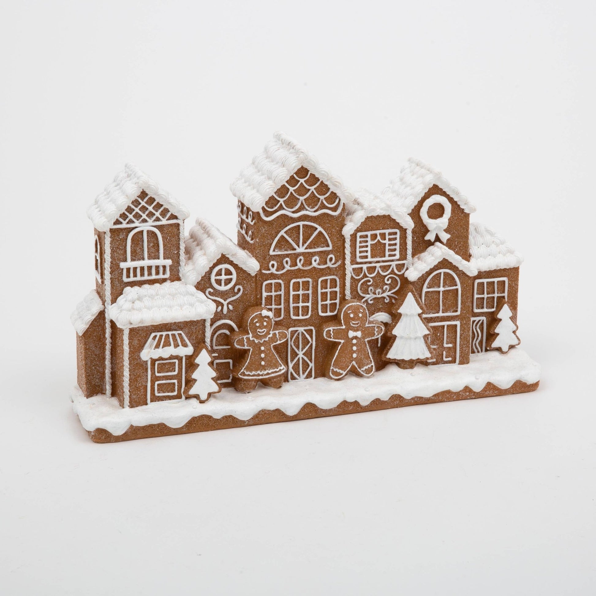 12.6" Resin Holiday Gingerbread House Christmas Collectible