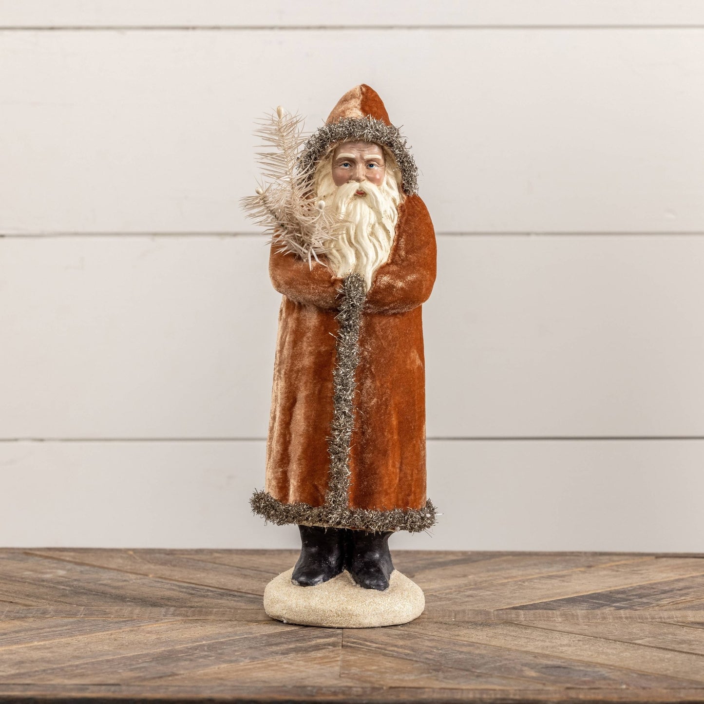 14" Ginger & Silver Belsnickle - Nifty Decor & More