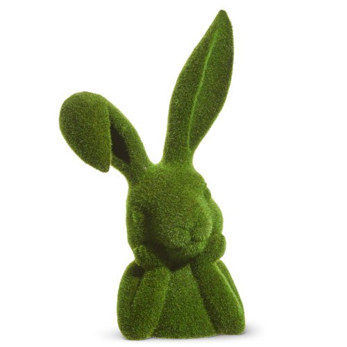 15.75” Moss Thinking Rabbit Bust | Vintage Home Decor Statues | Gifts | Unique Easter Decoration & Collectible Charm Shelf Sitter