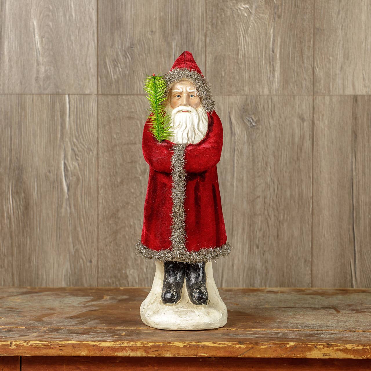 16" Deep Red Velvet Belsnickle - Nifty Decor & More