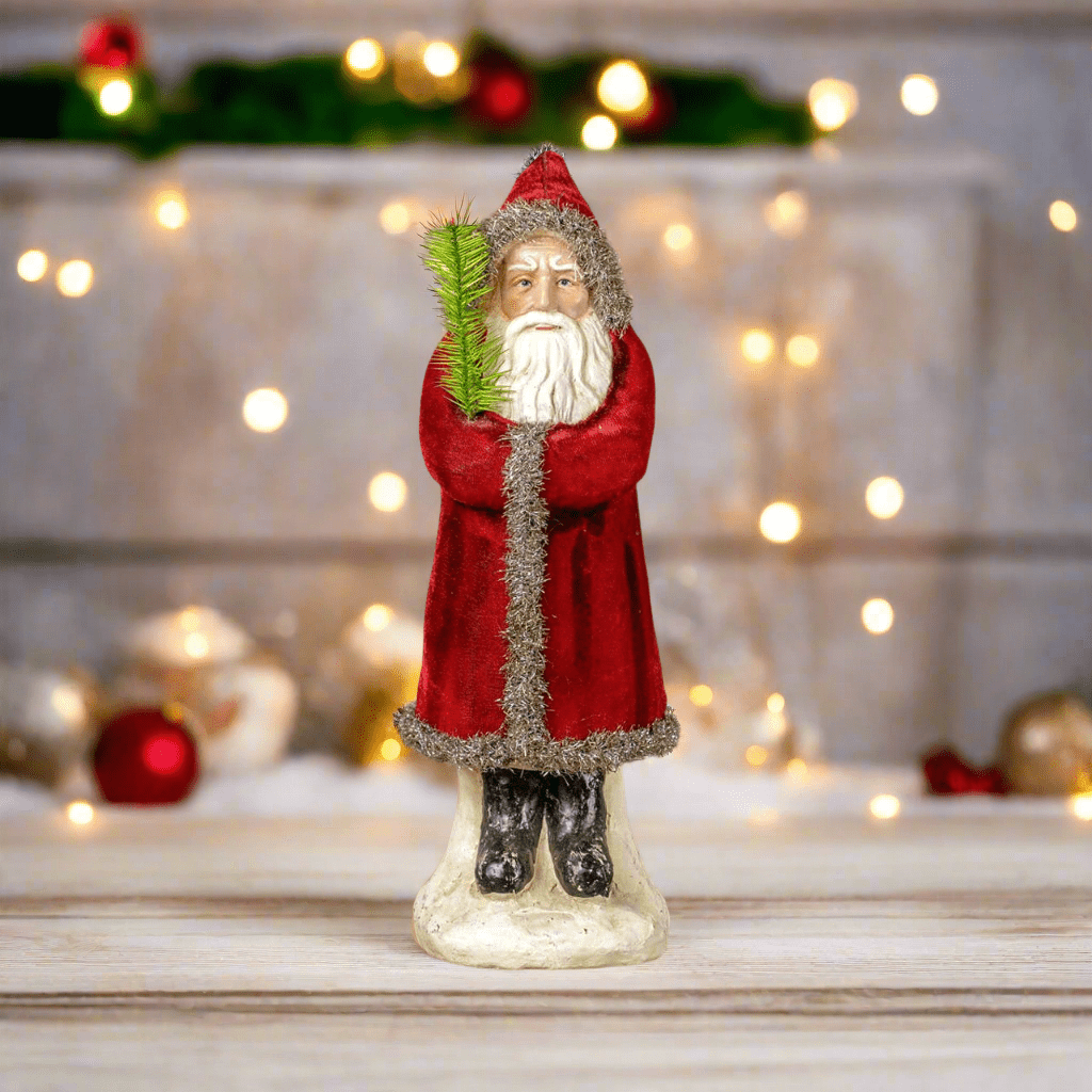 16" Deep Red Velvet Belsnickle - Nifty Decor & More