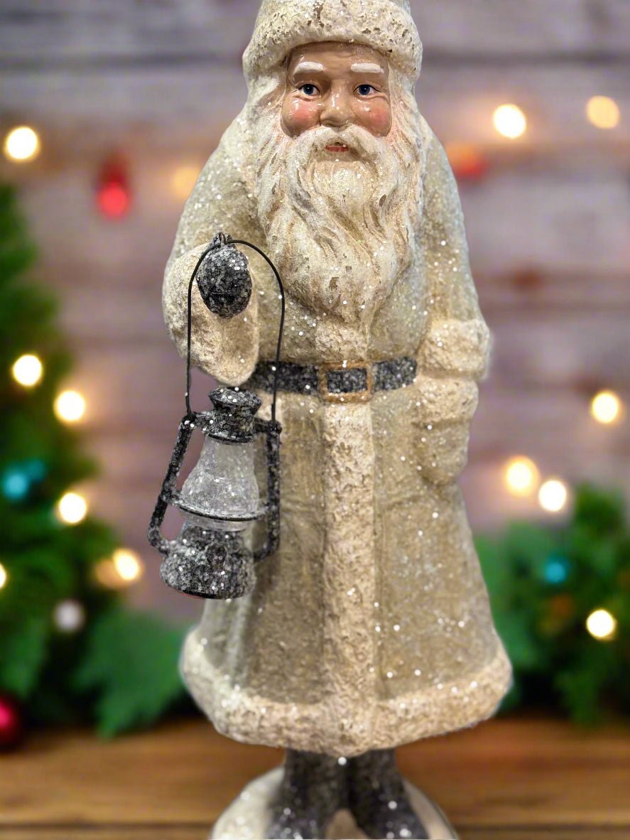16" Taupe Lantern Belsnickle - Nifty Decor & More