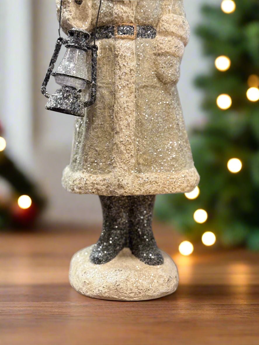 16" Taupe Lantern Belsnickle - Nifty Decor & More