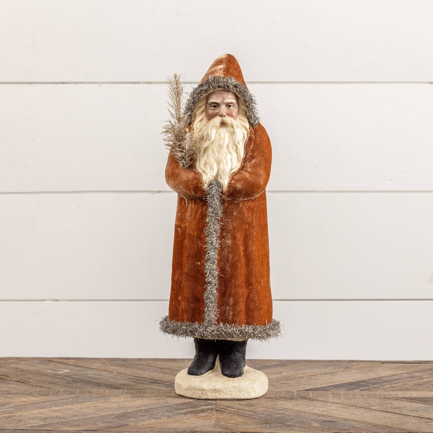 17.5" Ginger & Silver Belsnickle - Nifty Decor & More