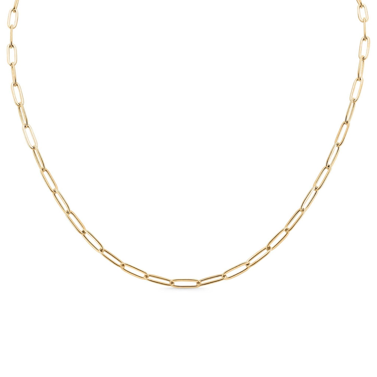 18K Gold Paperclip Chain Necklace - Nifty Decor & More