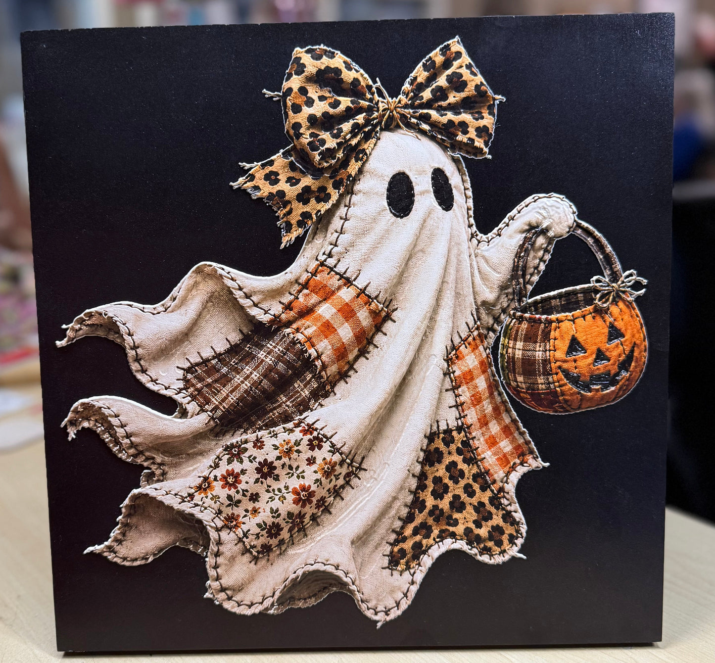 Quilted Patch Work Ghost Frame