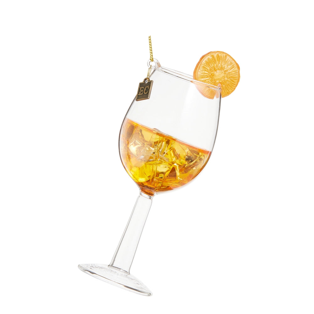 EC 6.25" Spritz Cocktail Ornament