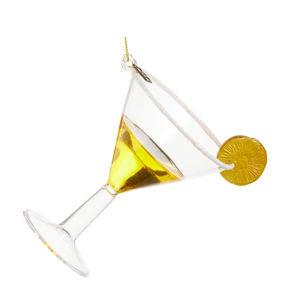 EC 5.5" Lemon Drop Cocktail Ornament