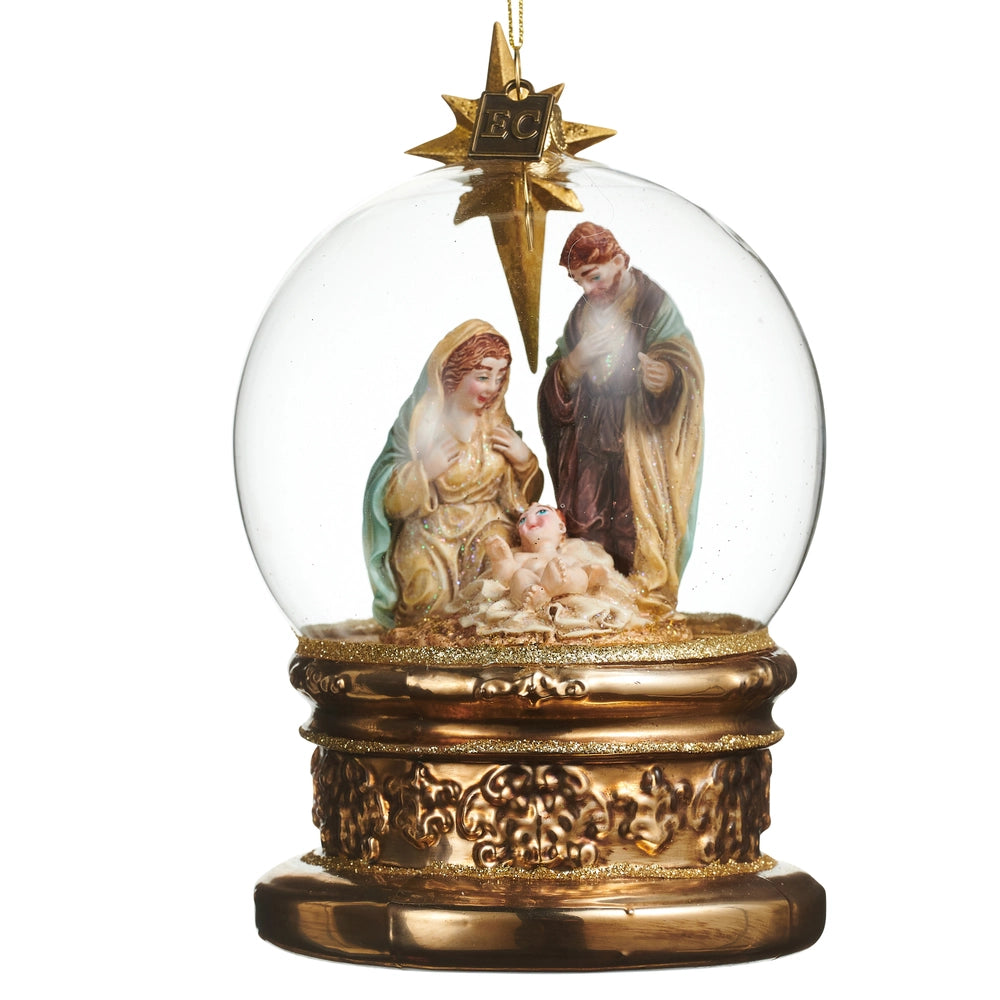 EC 5.5" The Blessed Birth Globe Ornament