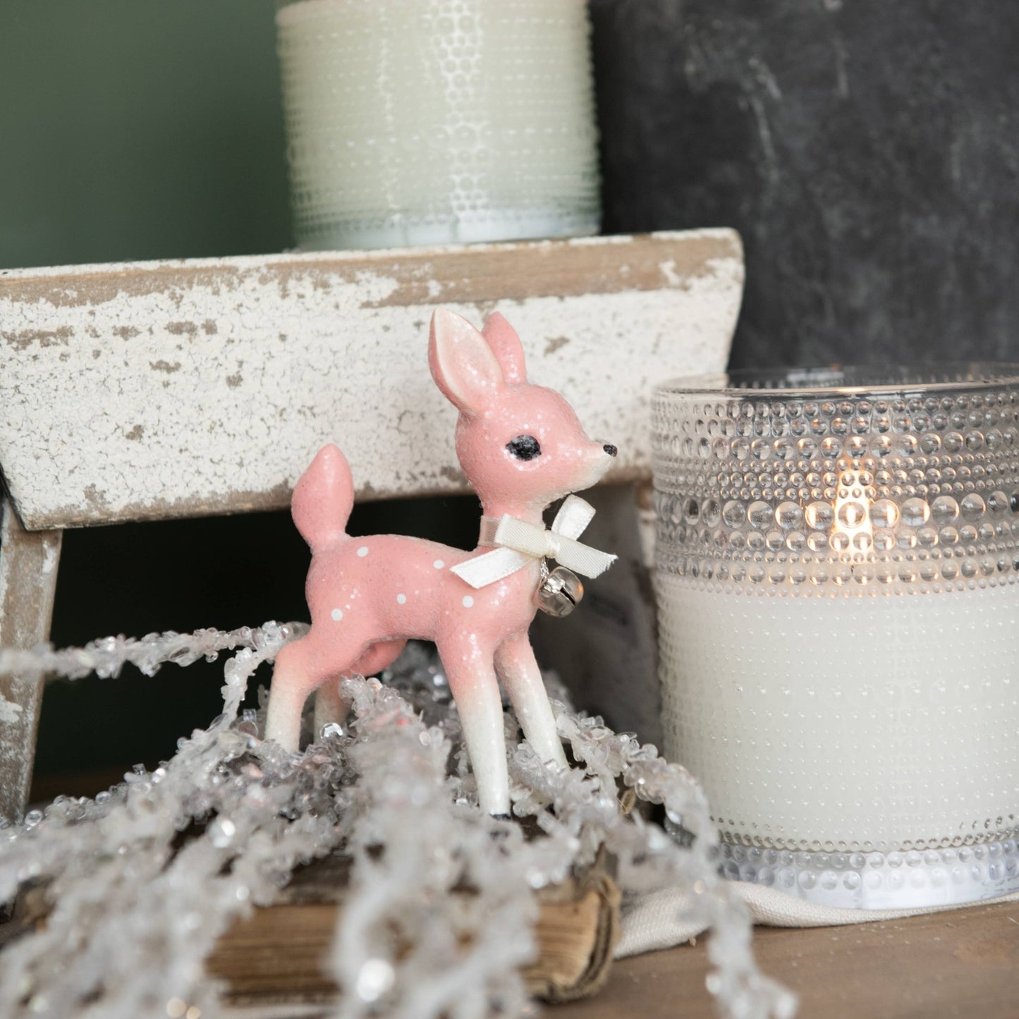 5" Pink Retro Deer - Nifty Decor & More