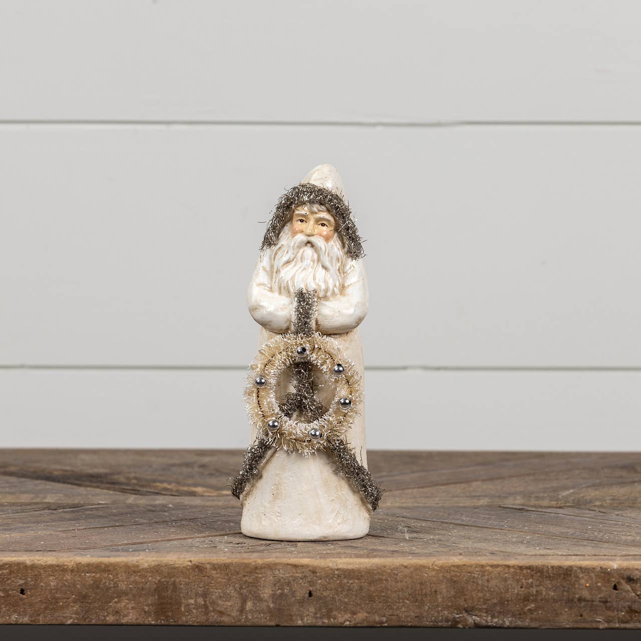 9" Antiqued Silver Belsnickle - Nifty Decor & More