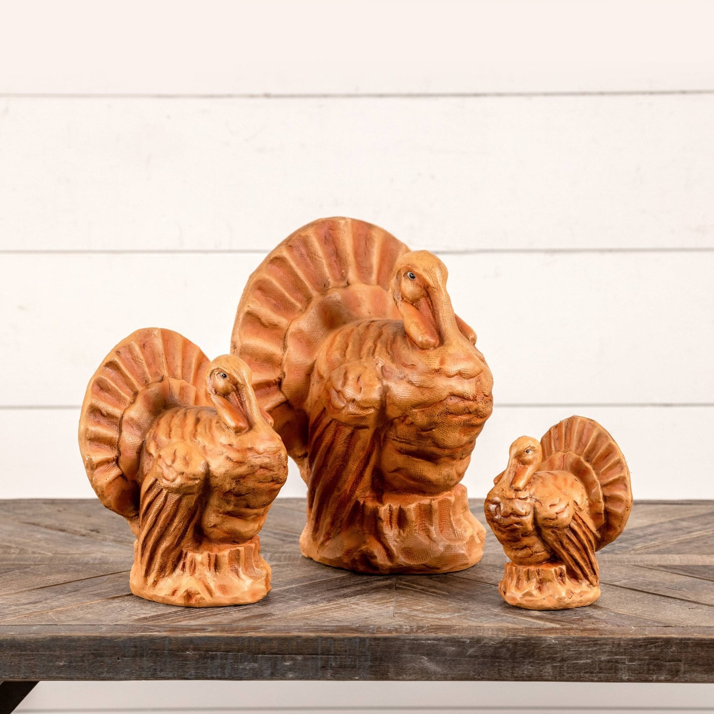 9" Faded Orange Turkey - Nifty Decor & More