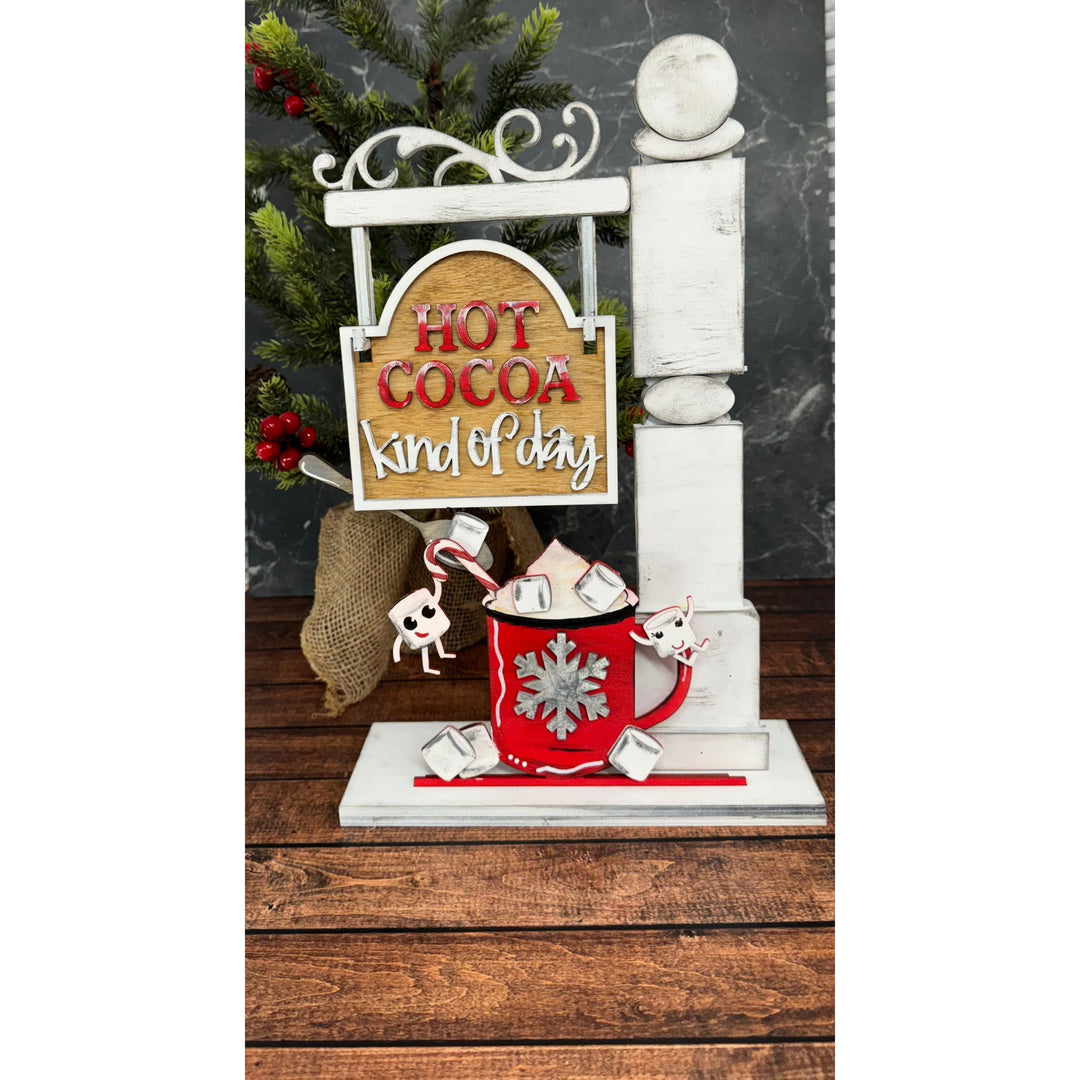 Hot Cocoa Mini-Post Interchangeable Add On with Mini-Post