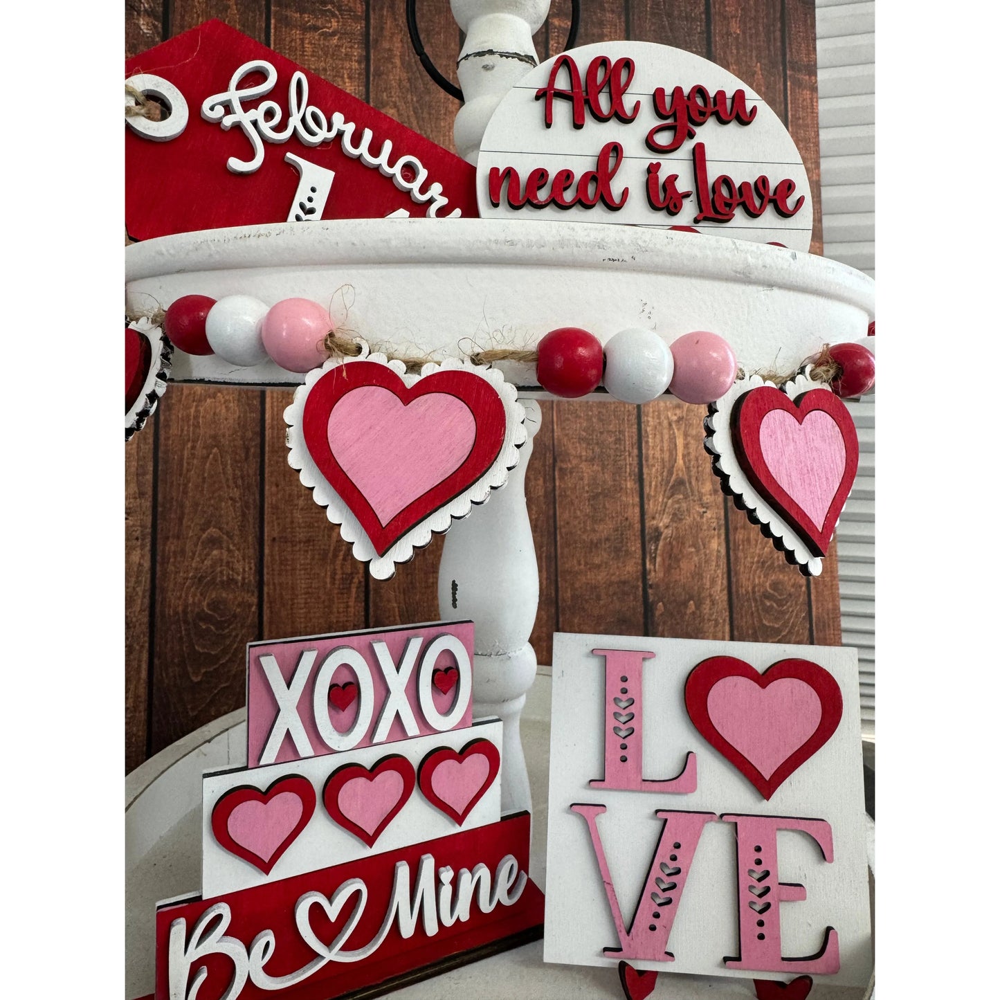 Valentine Love Tiered Tray Tiered Tray