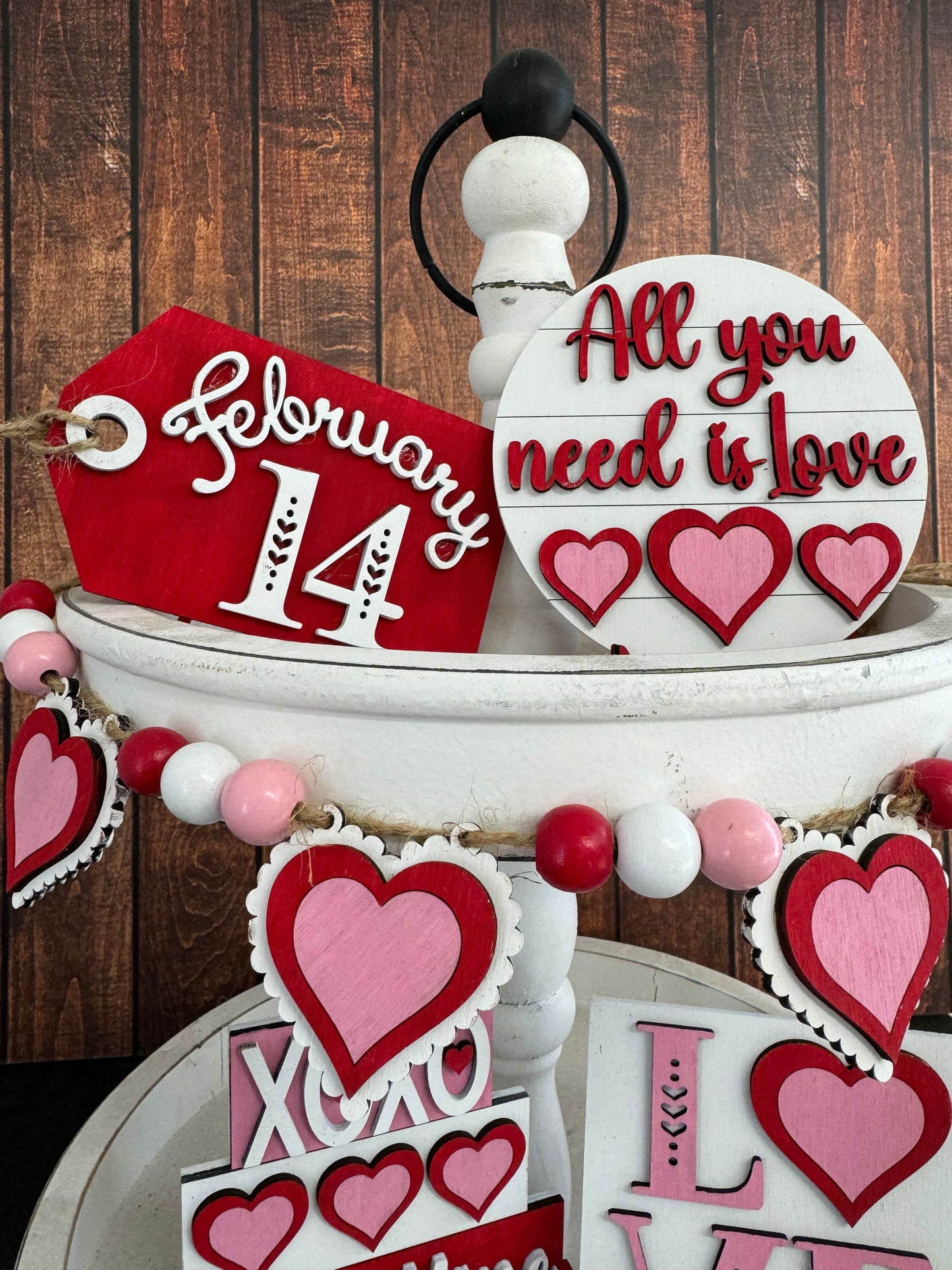 Valentine Love Tiered Tray Tiered Tray