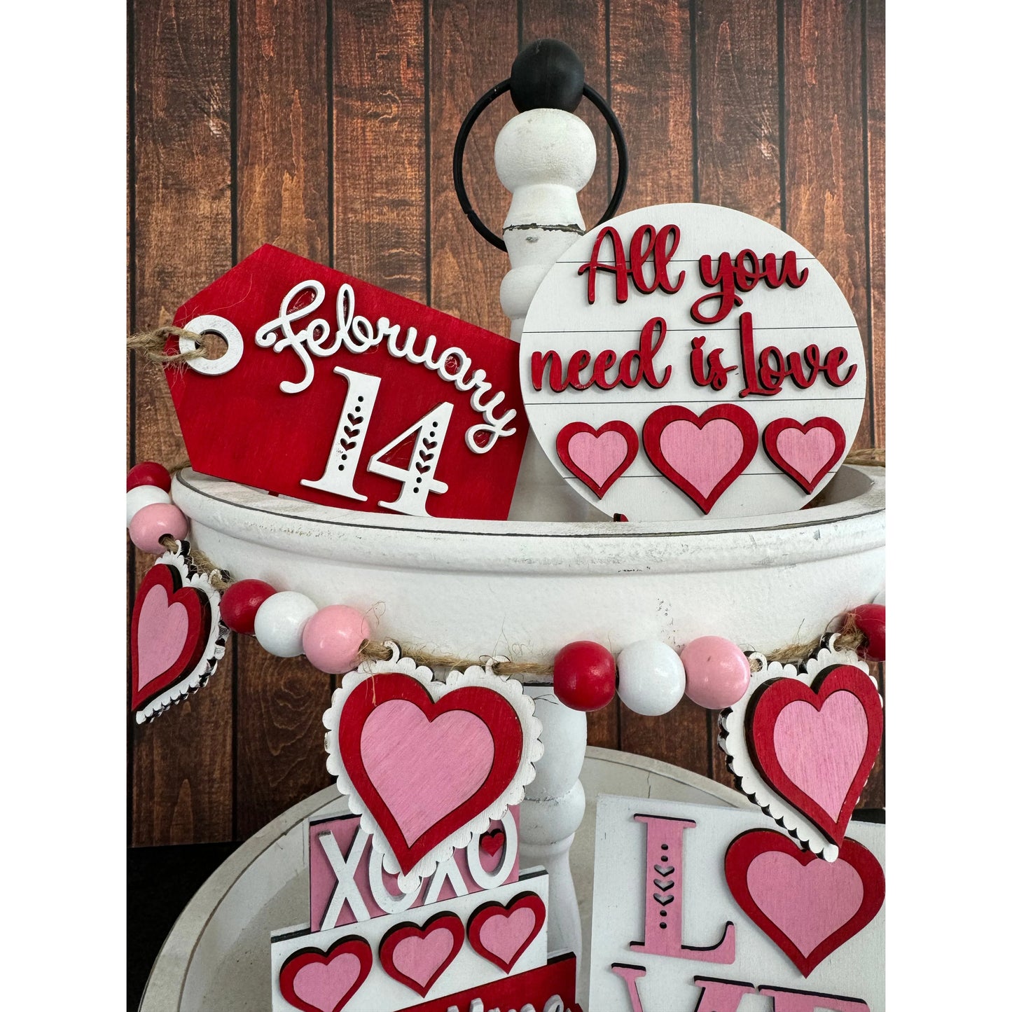 Valentine Love Tiered Tray Tiered Tray