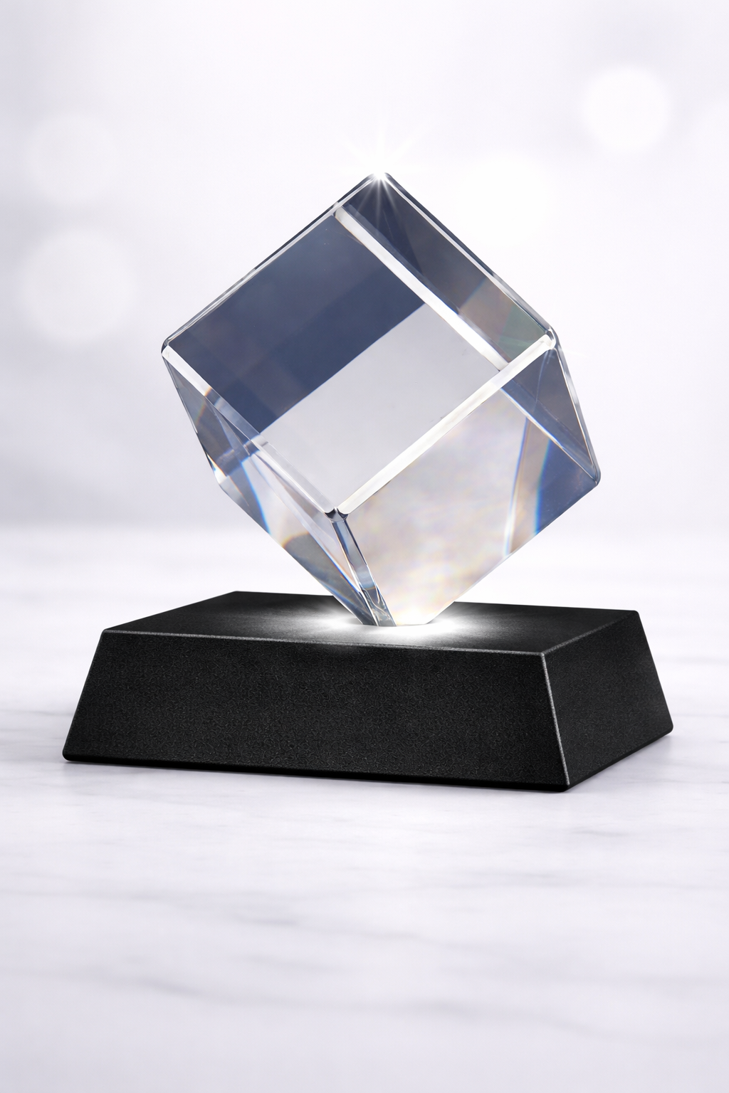 Engraved Crystal Cut Corner Diamond-Medium