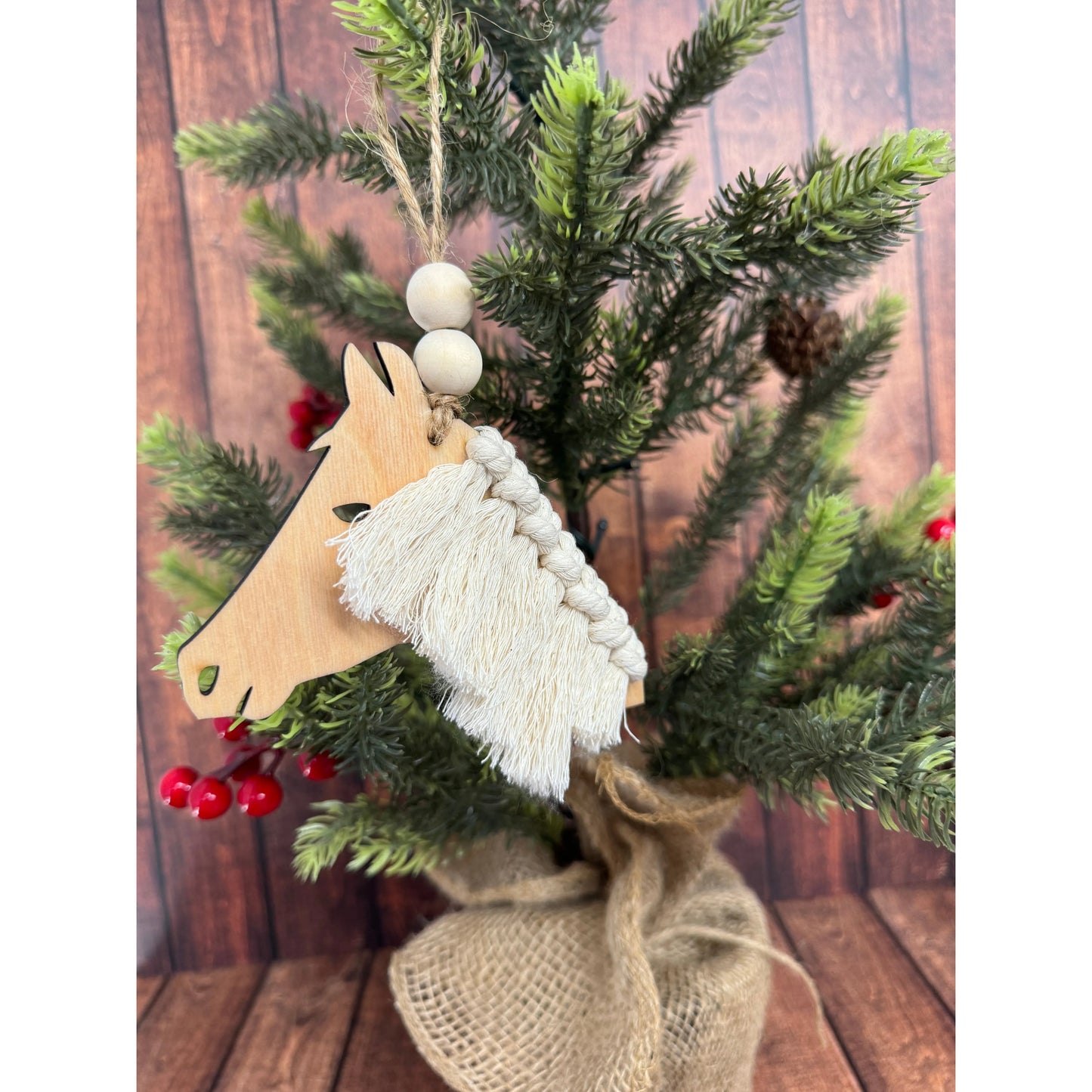 Horse Macrame Ornament Christmas Ornament Horse 2