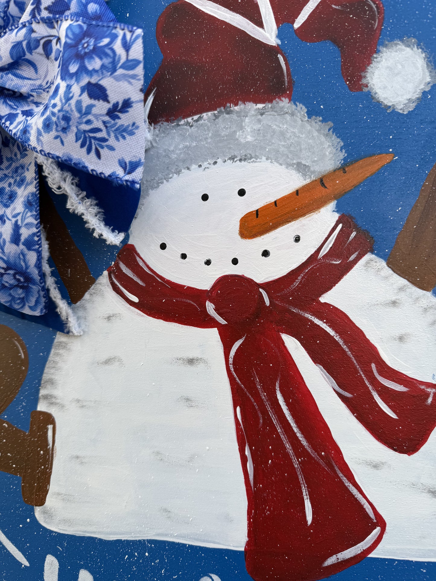 Snowman Welcome Hanger