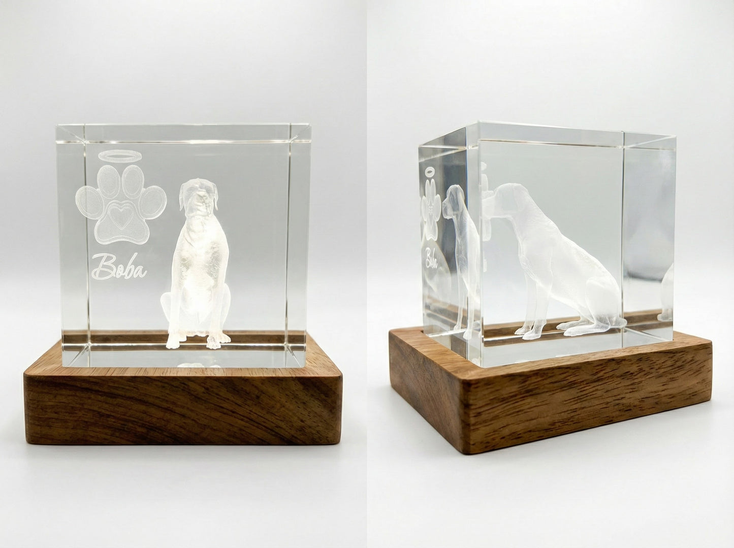 Custom Sublevel Crystal Keepsake | Engraved Inside the Crystal