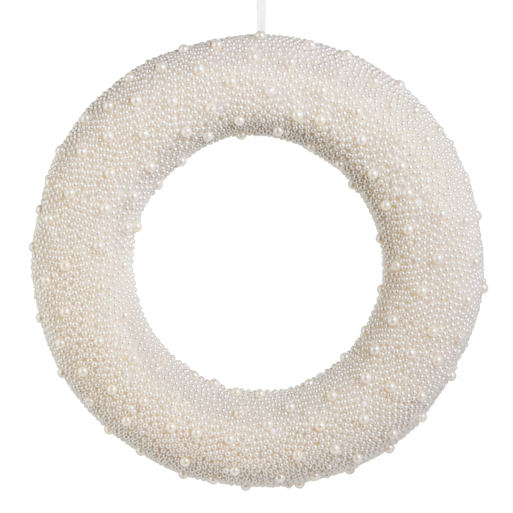 16.5" Mixed Pearl Wreath