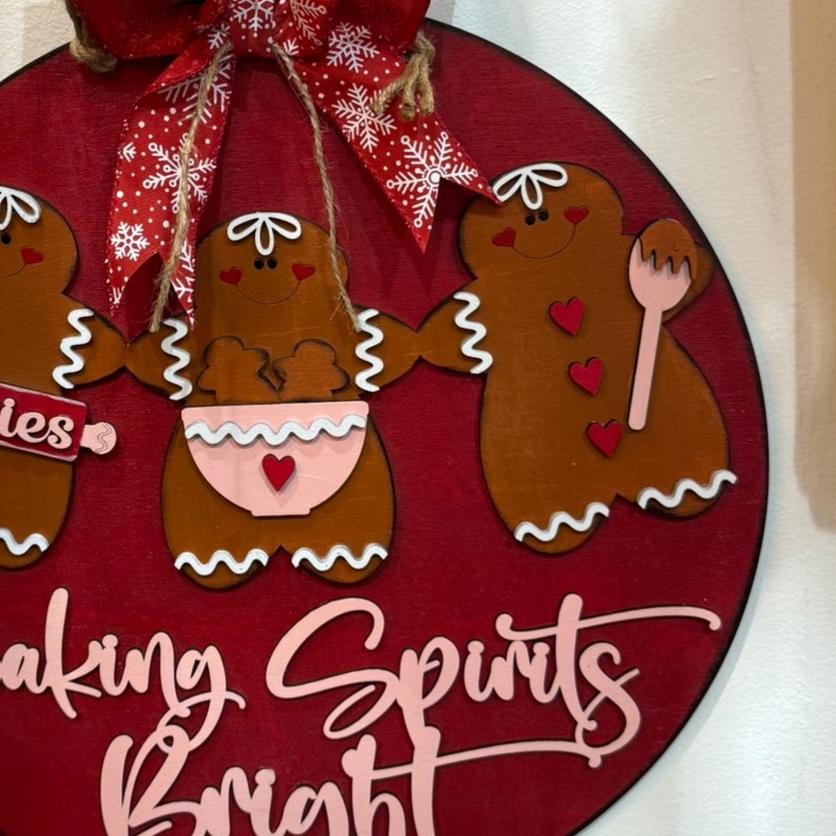 Baking Spirits Bright Door Hanger - Nifty Decor & More