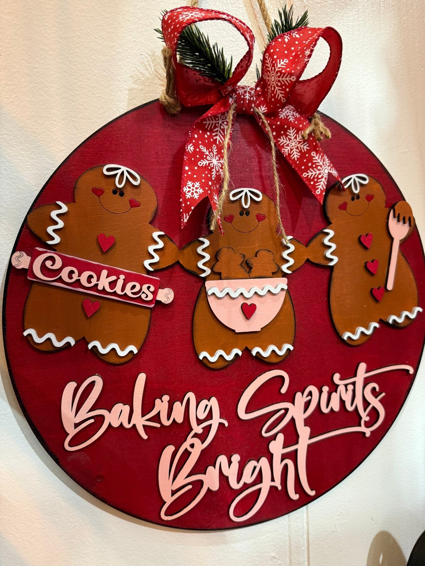 Baking Spirits Bright Door Hanger - Nifty Decor & More
