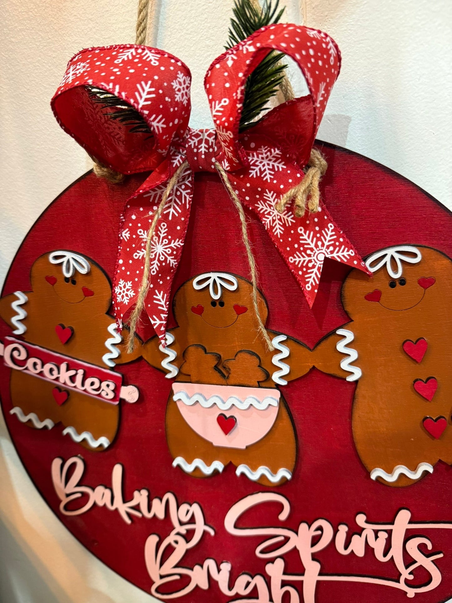 Baking Spirits Bright Door Hanger - Nifty Decor & More