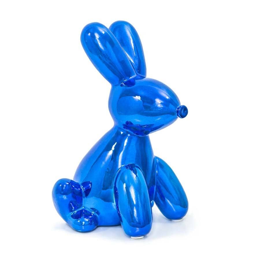 Balloon Animal Money Banks, Unique Whimsical Coin Storage for Children’s Savings, Perfect Birthday Gift balloon animal bank Blue Bunny