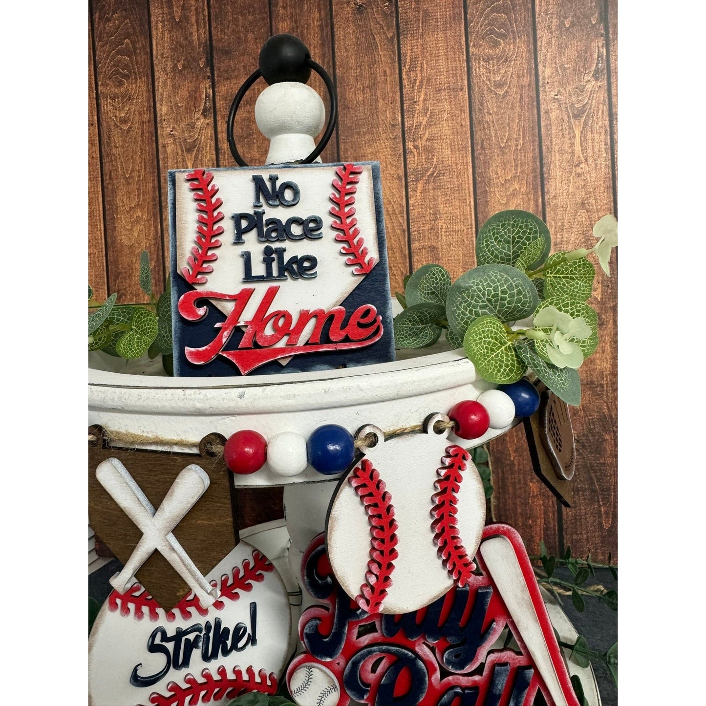 Baseball Tiered Tray Tiered Tray