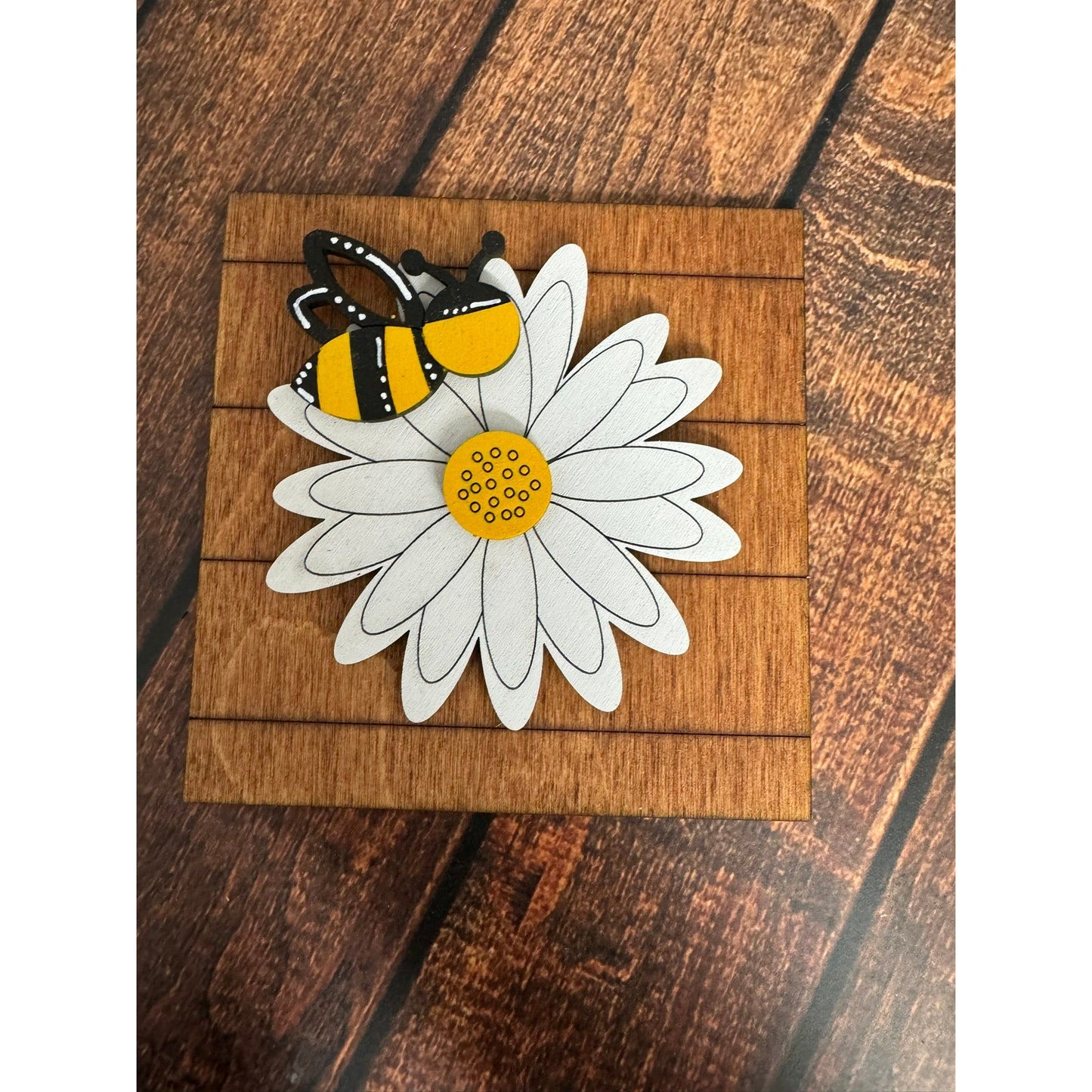 Bee Kind Leaning Sandwich Board Tiles Interchangeable Leaning Sandwich Boards Bee Flower