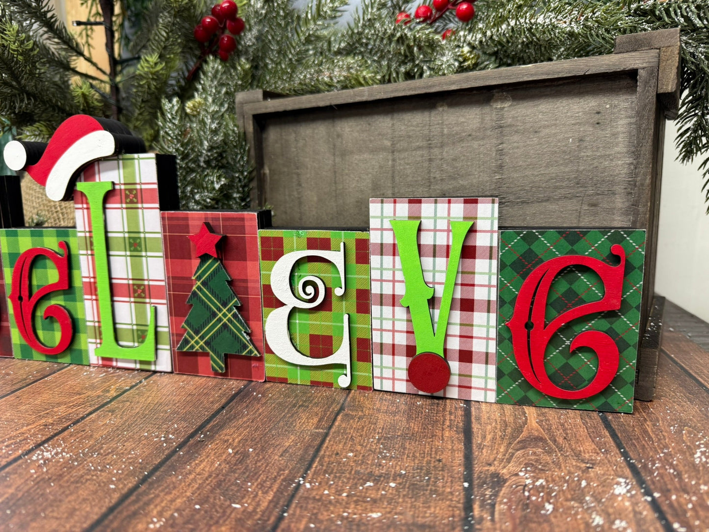 Believe Word Blocks - Nifty Decor & More