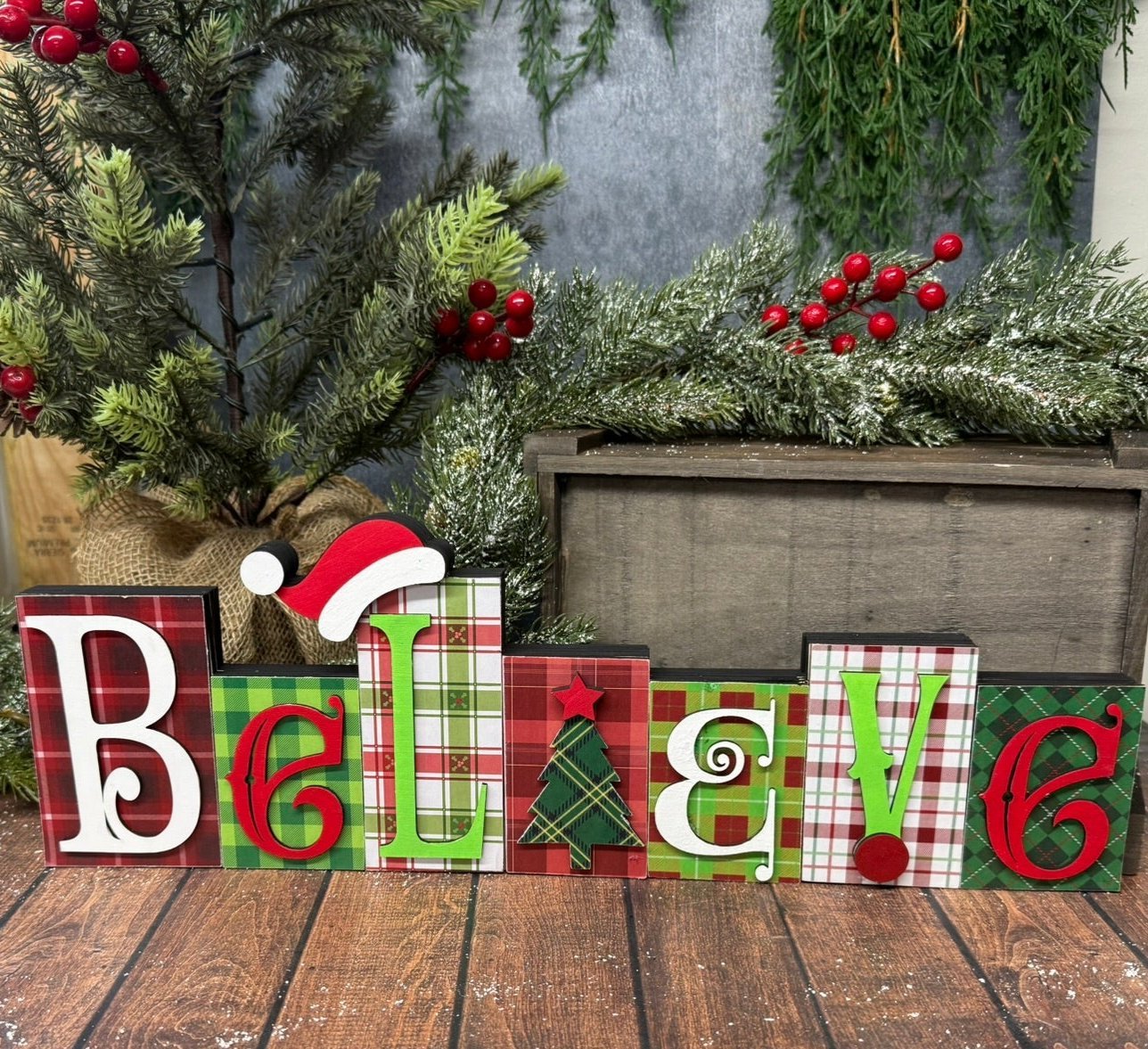 Believe Word Blocks - Nifty Decor & More