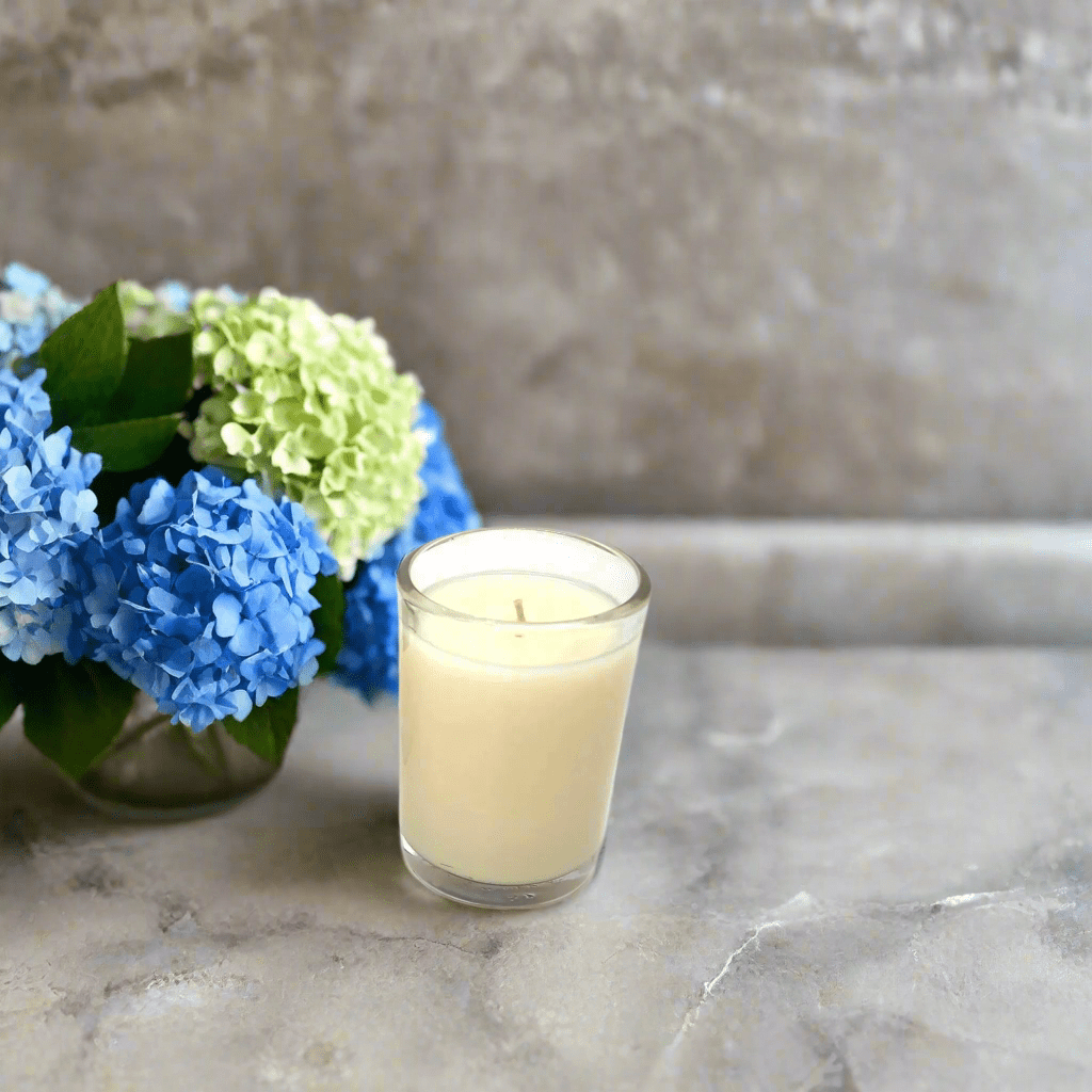 Blue Hydrangea Luxury Candle 8 oz, Luxury Flower Box for Aromatherapy, Ideal Gift for Her & Home Accents - Nifty Decor & More