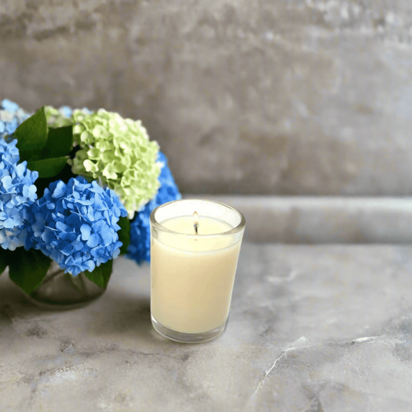 Blue Hydrangea Luxury Candle 8 oz, Luxury Flower Box for Aromatherapy, Ideal Gift for Her & Home Accents - Nifty Decor & More