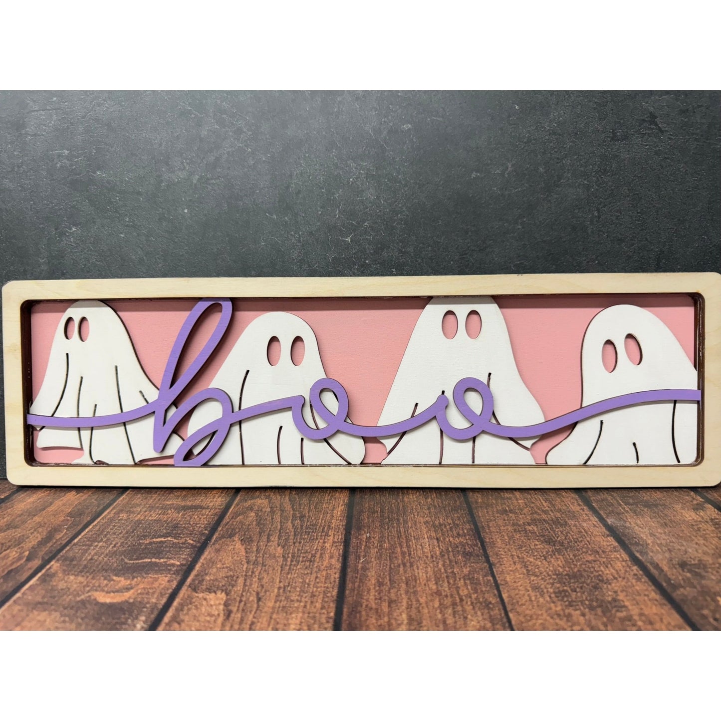 BOO Chunky Sign Halloween Decor