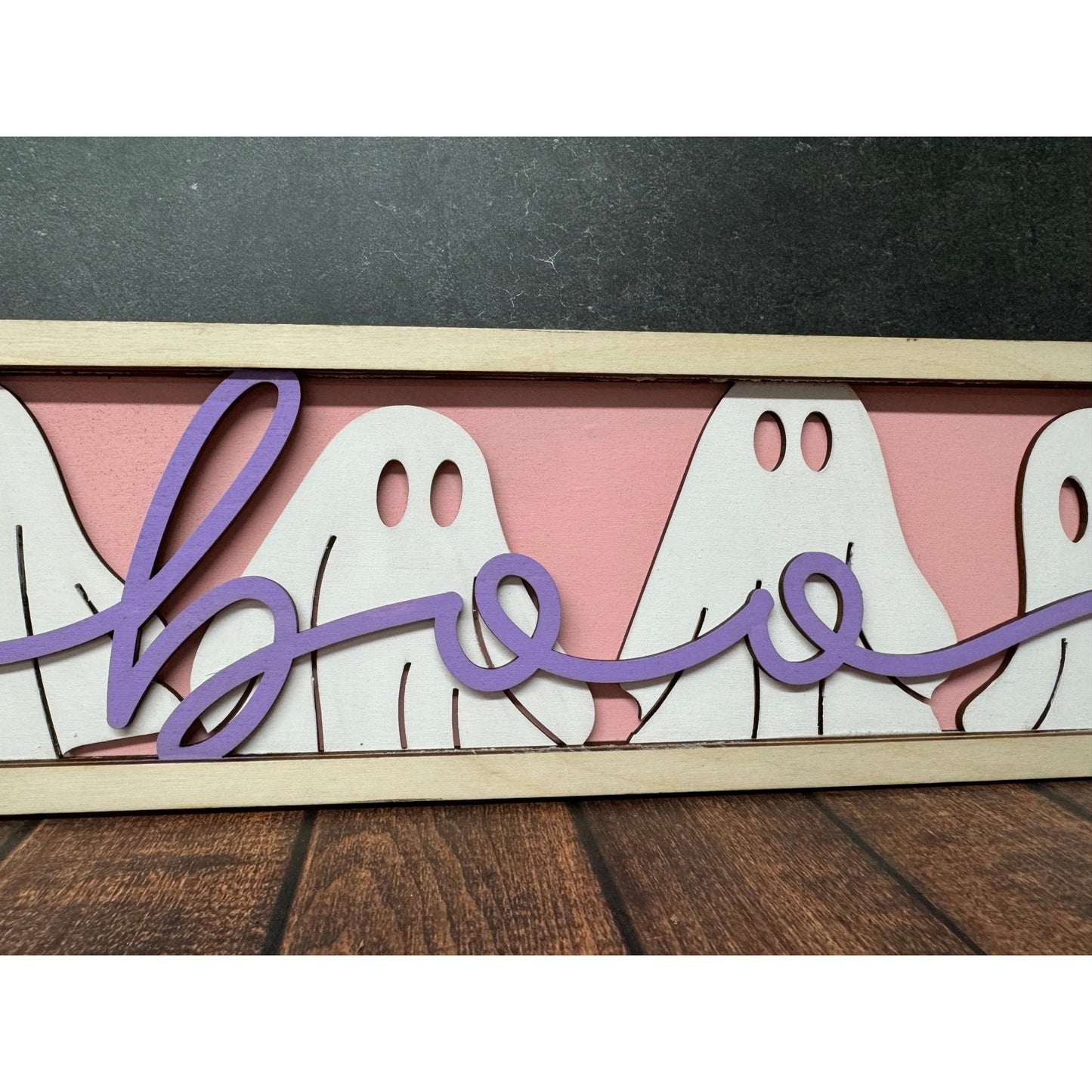 BOO Chunky Sign Halloween Decor