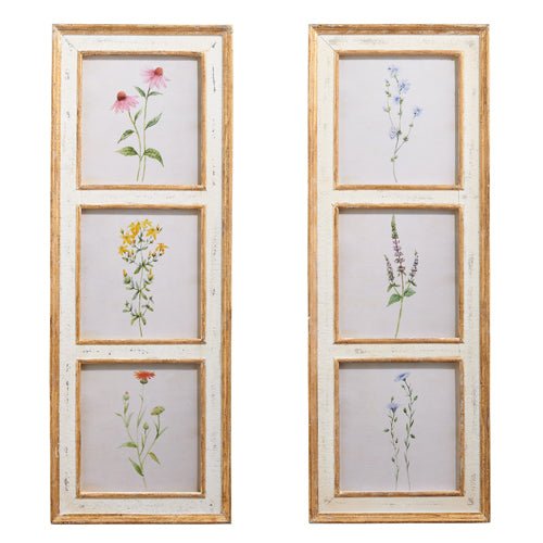 Botanical Floral Wall Art 38" Framed, Vibrant Nature Print for Home Decor, Perfect Gift for Garden Lovers - Nifty Decor & More