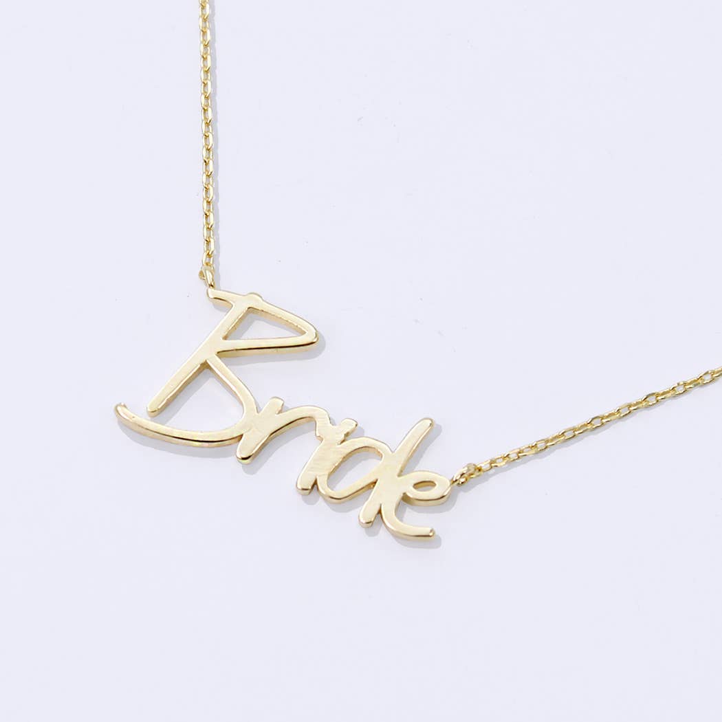 BRIDE Gold - Dipped Necklace - Nifty Decor & More