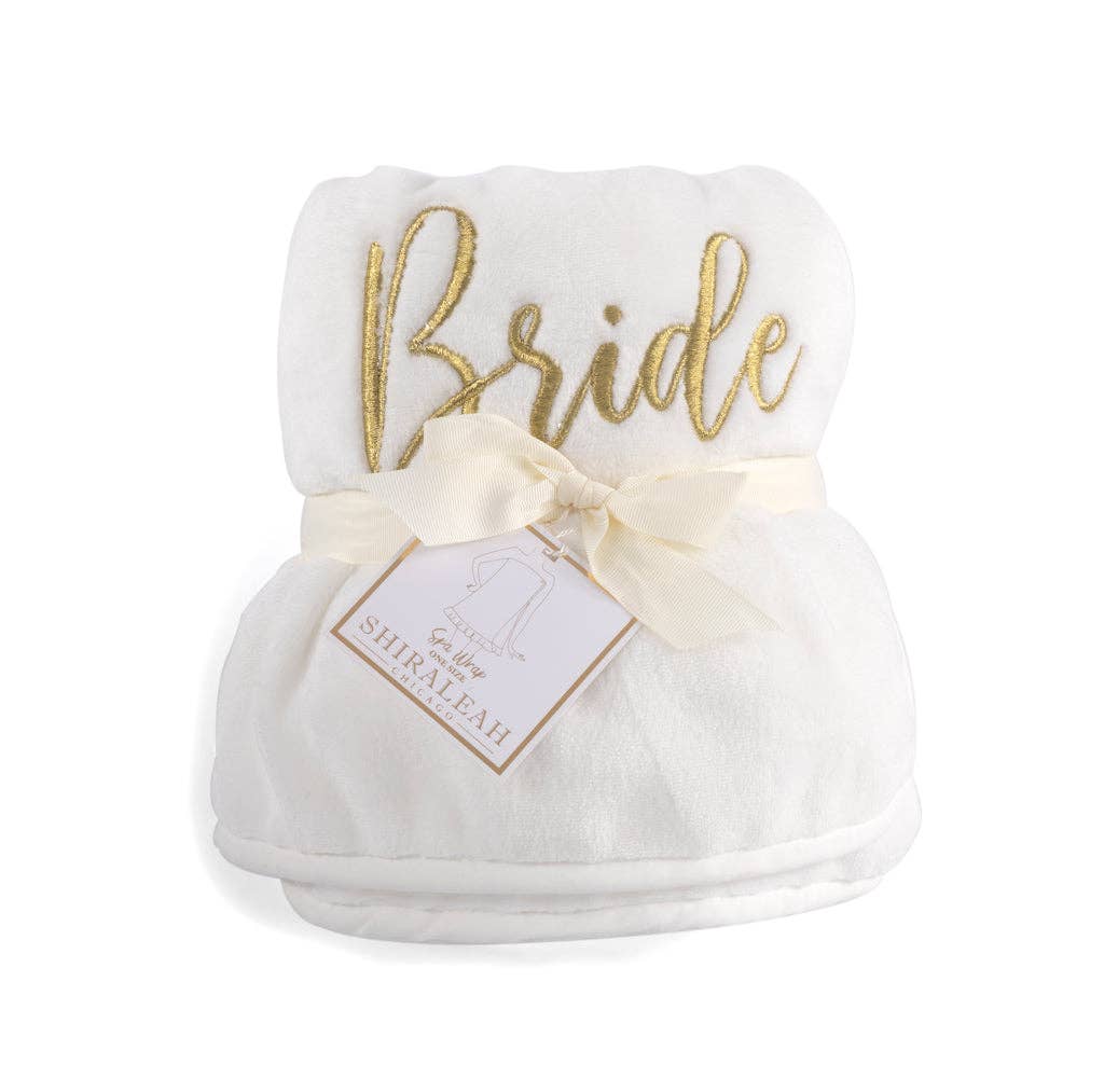 Bride Spa Wrap Ivory Soft Cotton Robe, Cozy Relaxation for Wedding Day Pampering Gift Bride Towels
