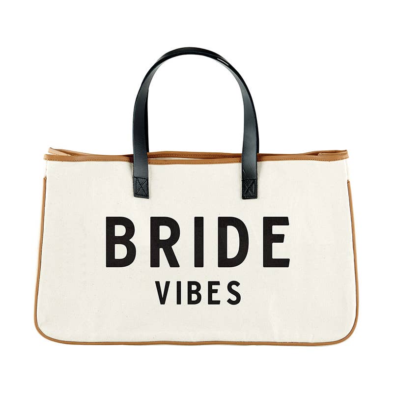 Bride Vibes Canvas Tote Bride Bags