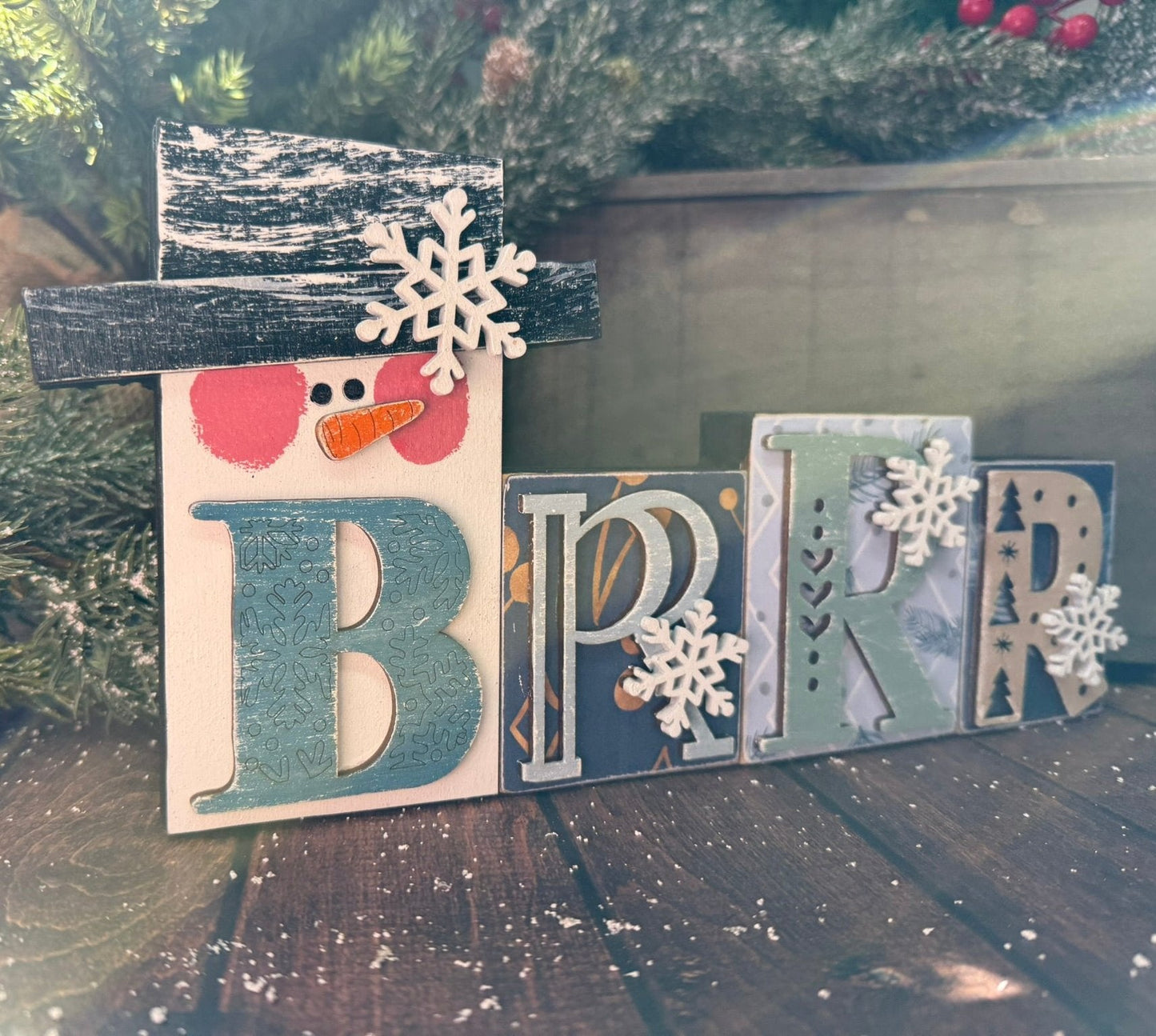 Brrr Word Block - Nifty Decor & More