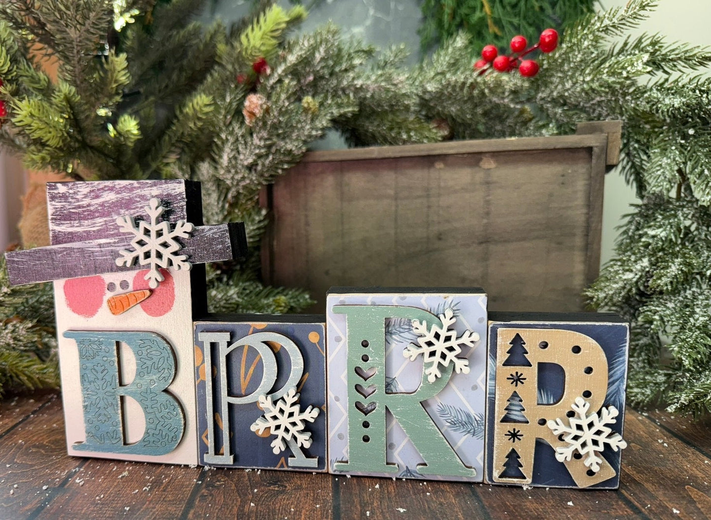 Brrr Word Block - Nifty Decor & More