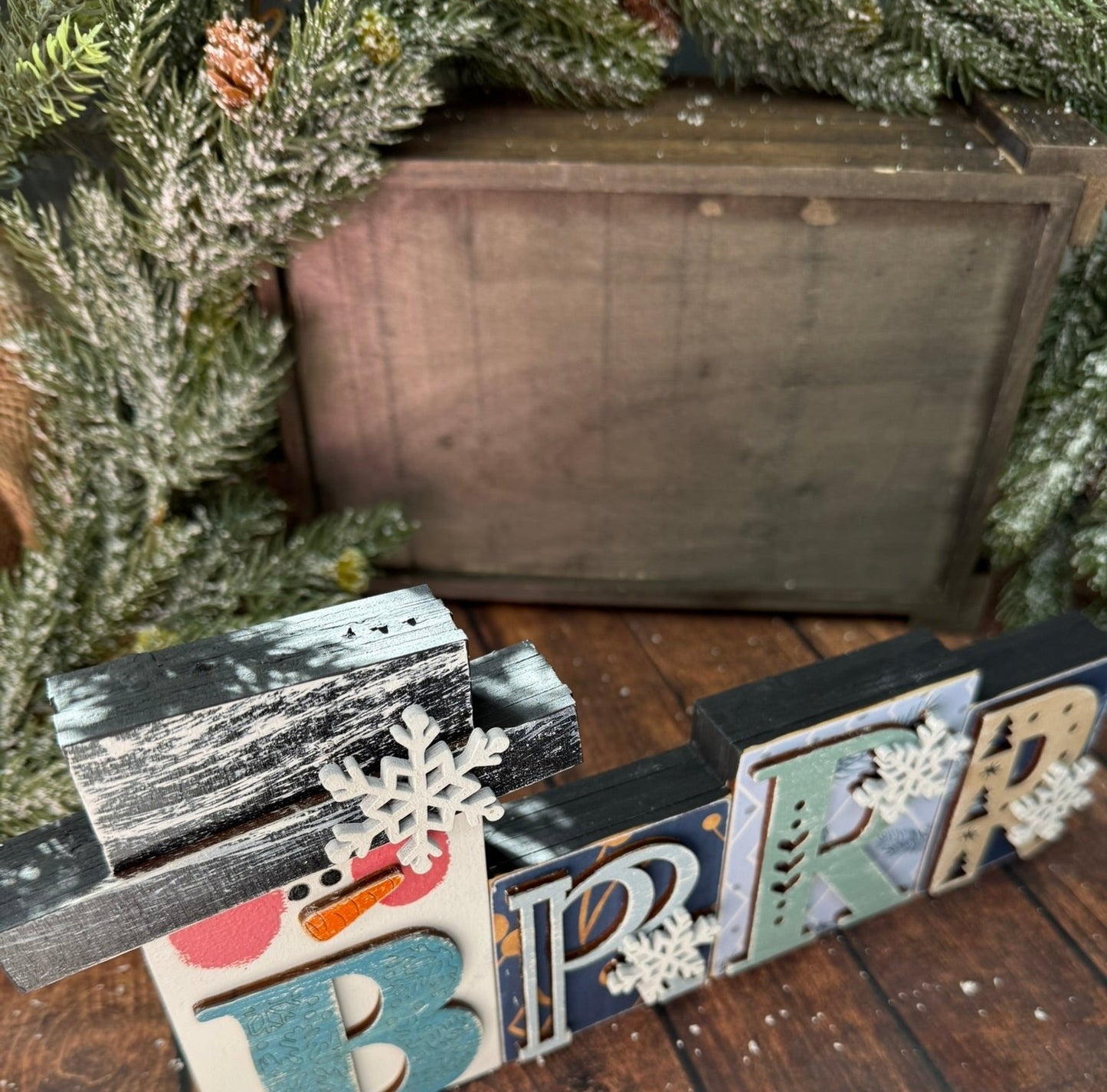 Brrr Word Block - Nifty Decor & More