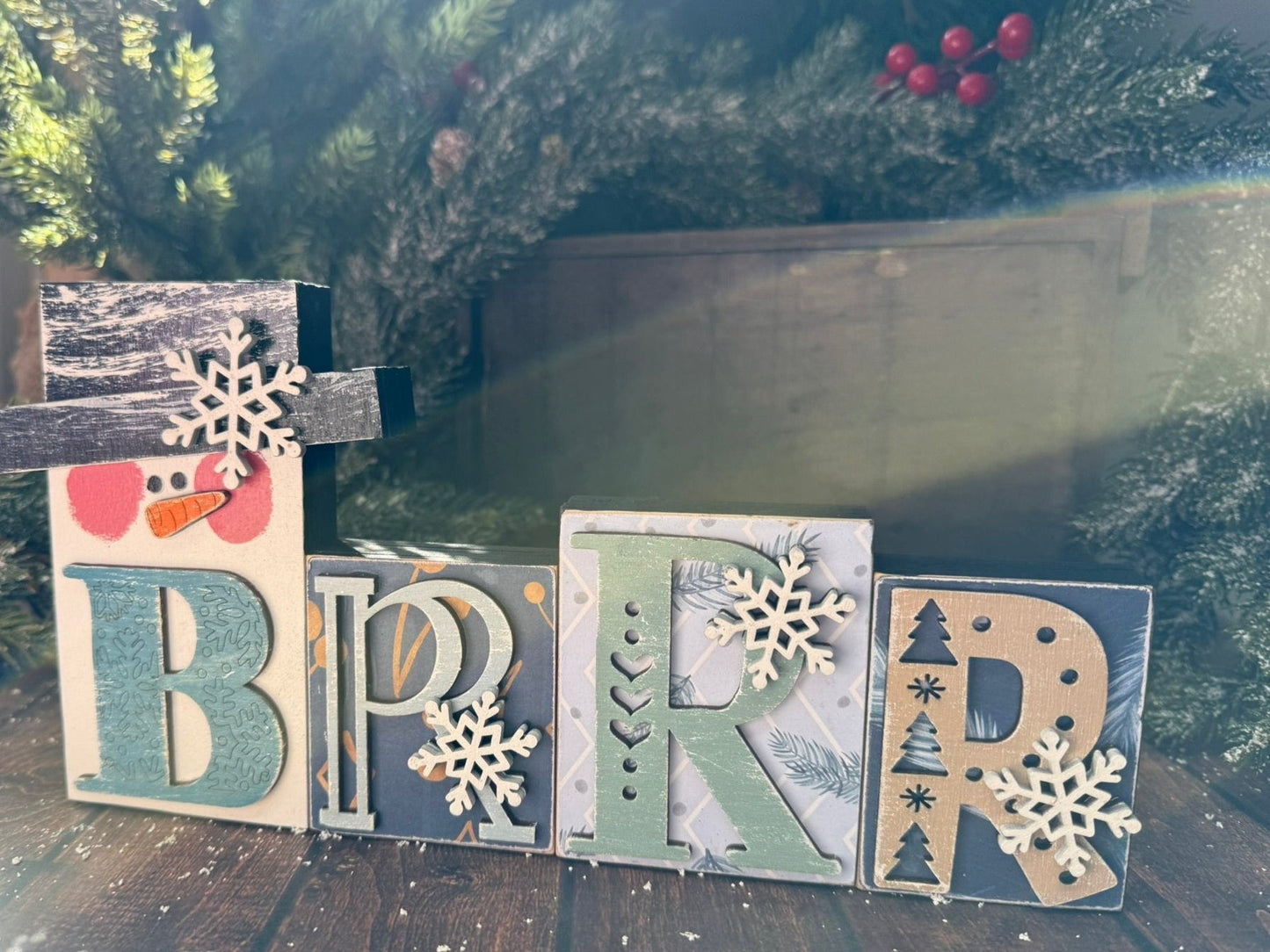 Brrr Word Block - Nifty Decor & More