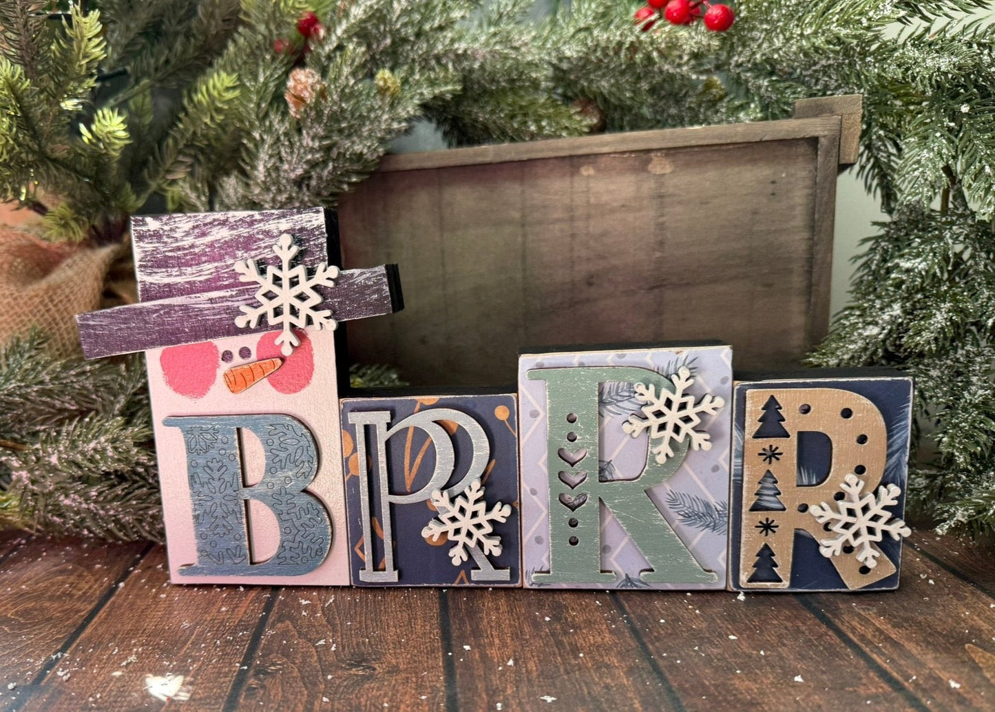 Brrr Word Block - Nifty Decor & More