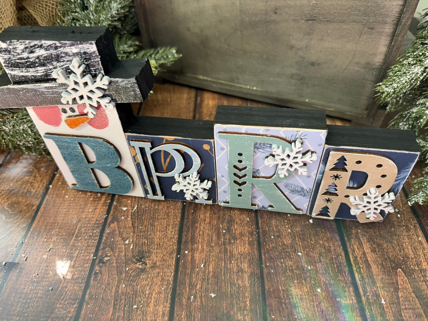 Brrr Word Block - Nifty Decor & More